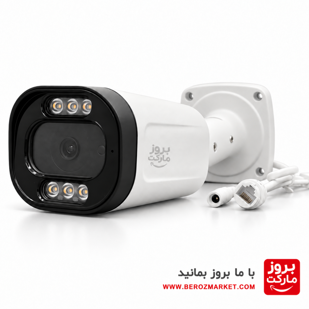 دوربین پلاک خوان هوشمند 5 مگاپیکسل دو حالته AI با PoE و دید در شب رنگی